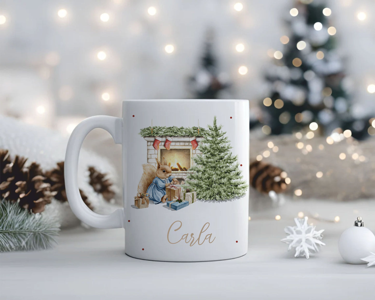 Taza Navideña - ARDILLA
