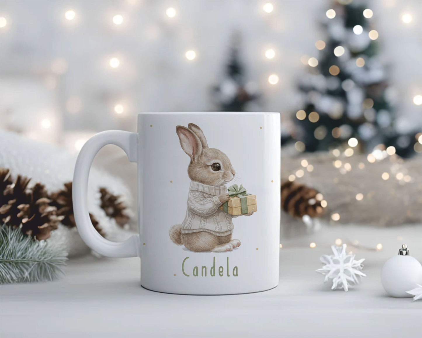 Taza Navideña - CONEJITA