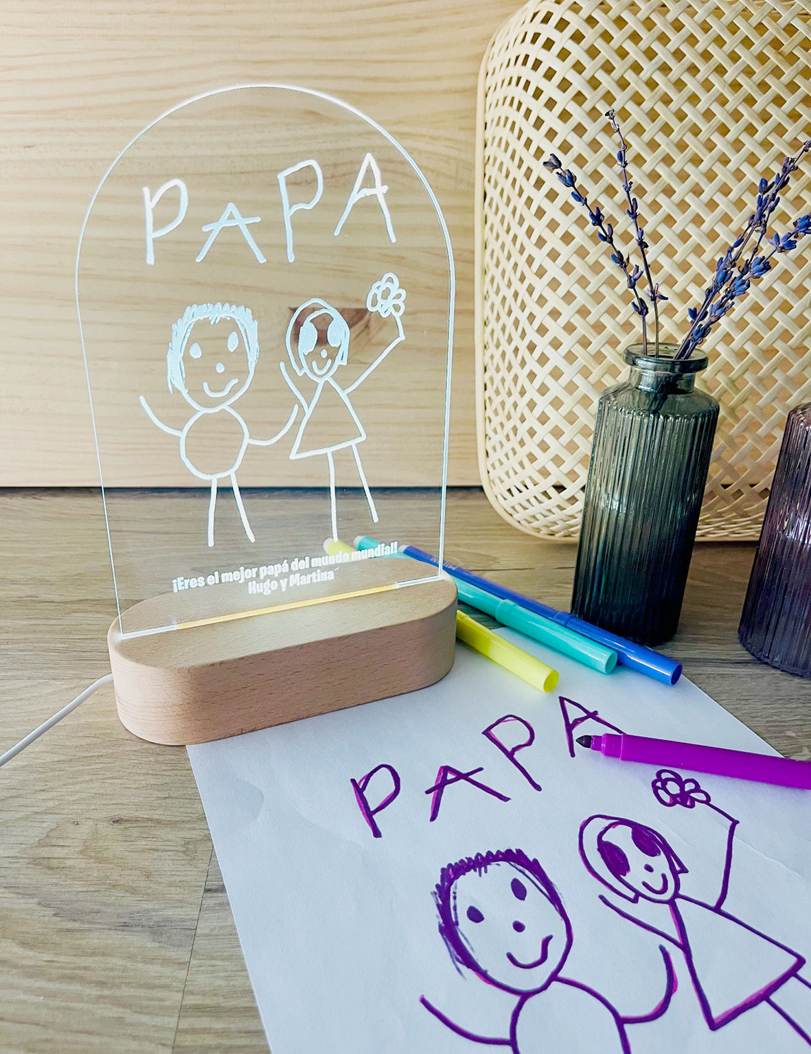 Lámpara Papá - PEQUEÑOS ARTISTAS