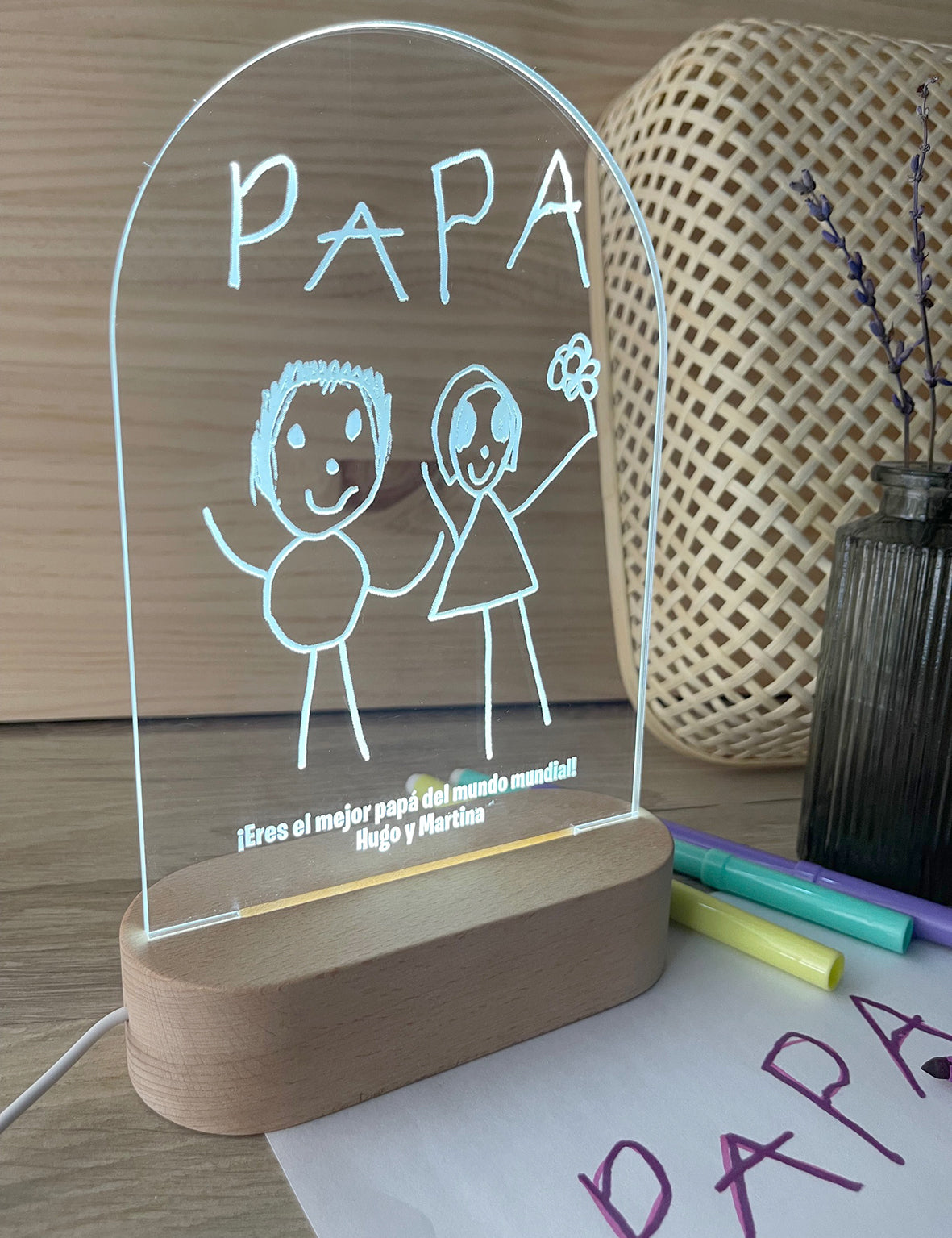 Lámpara Papá - PEQUEÑOS ARTISTAS